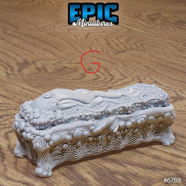Void Scatter Set D front DND miniature Void Incarnate 16k resin