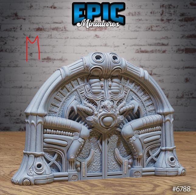 Void Scatter Set H front DND miniature Void Incarnate 16k resin