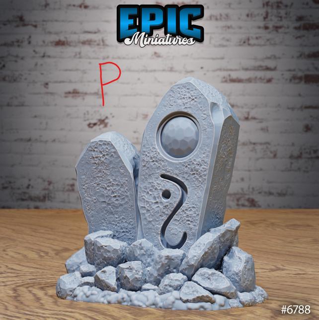 Void Scatter Set J front DND miniature Void Incarnate 16k resin