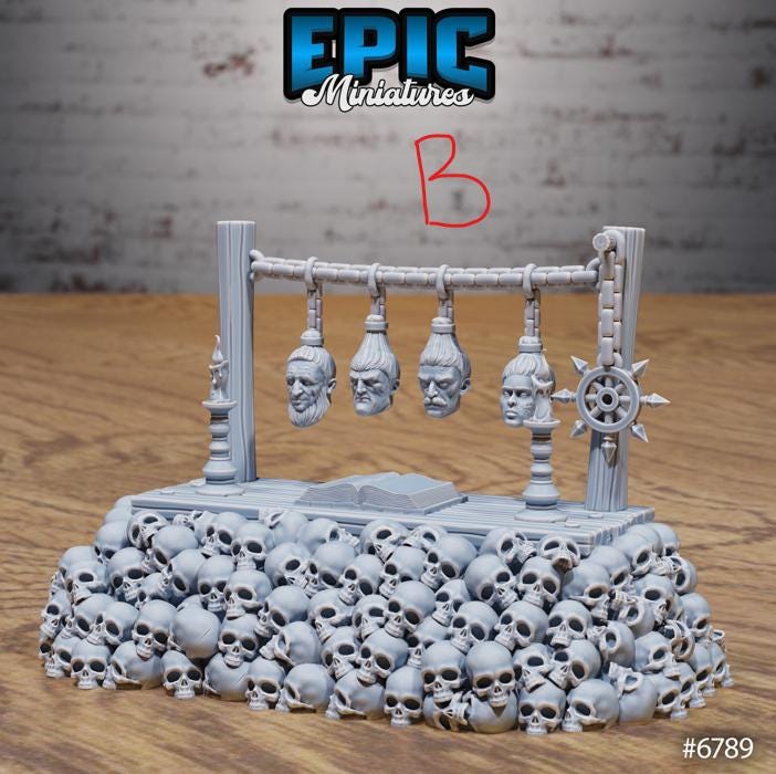 Void Environment Set A front DND miniature Void Incarnate 16k resin