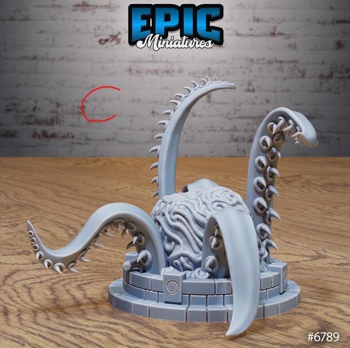 Void Environment Set B front DND miniature Void Incarnate 16k resin