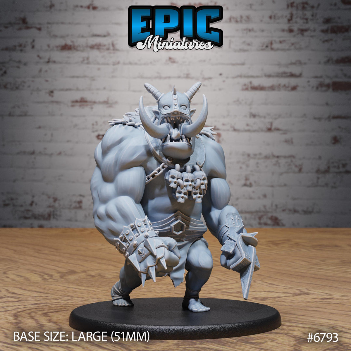 Chaos Troll Option #6793 front DND miniature Void Incarnate 16k resin