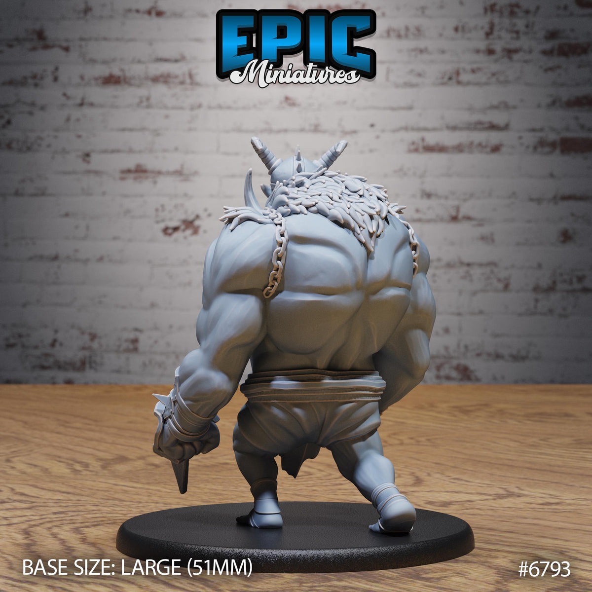 Chaos Troll Option #6793 back DND miniature Void Incarnate 16k resin
