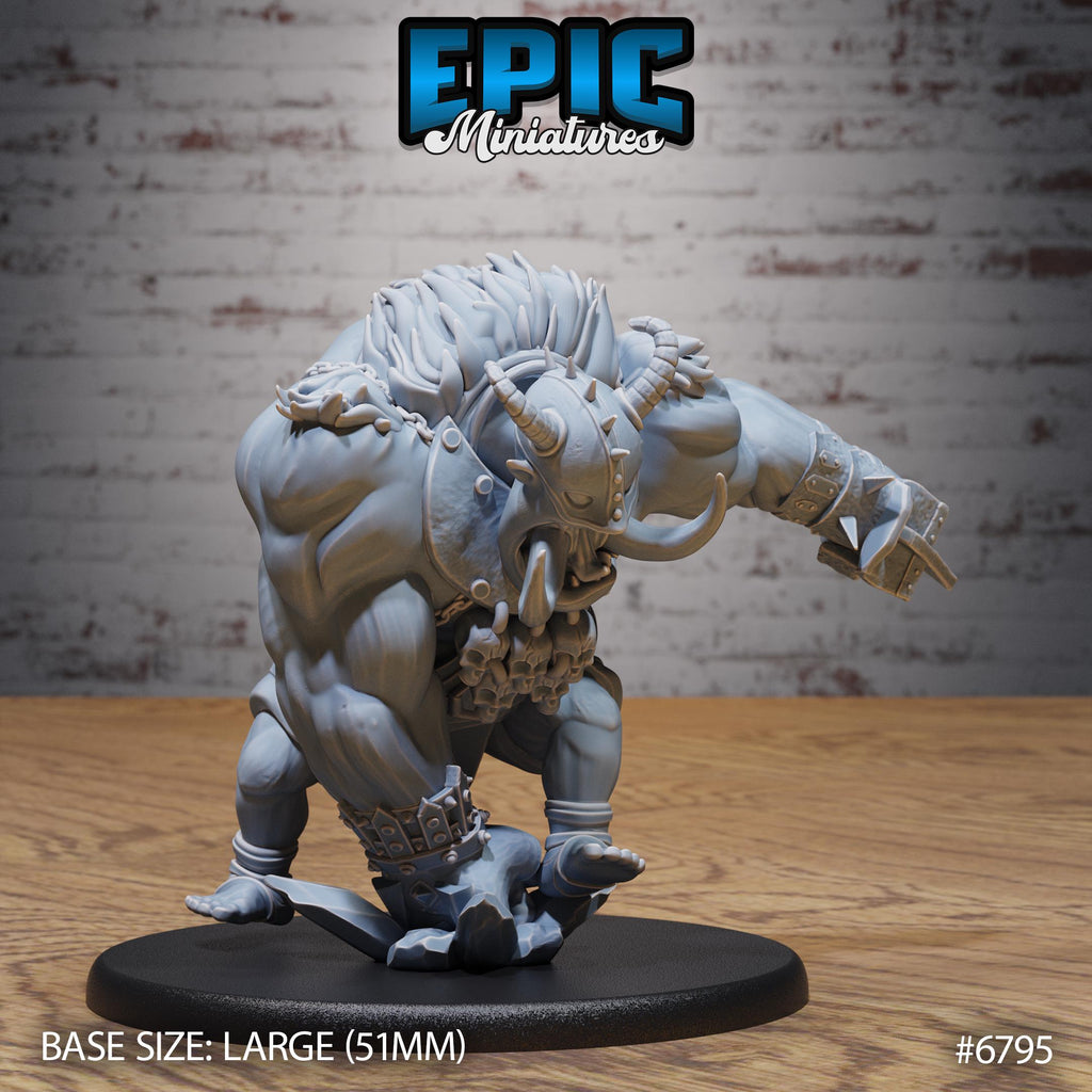 Chaos Troll Option #6795 front DND miniature Void Incarnate 16k resin