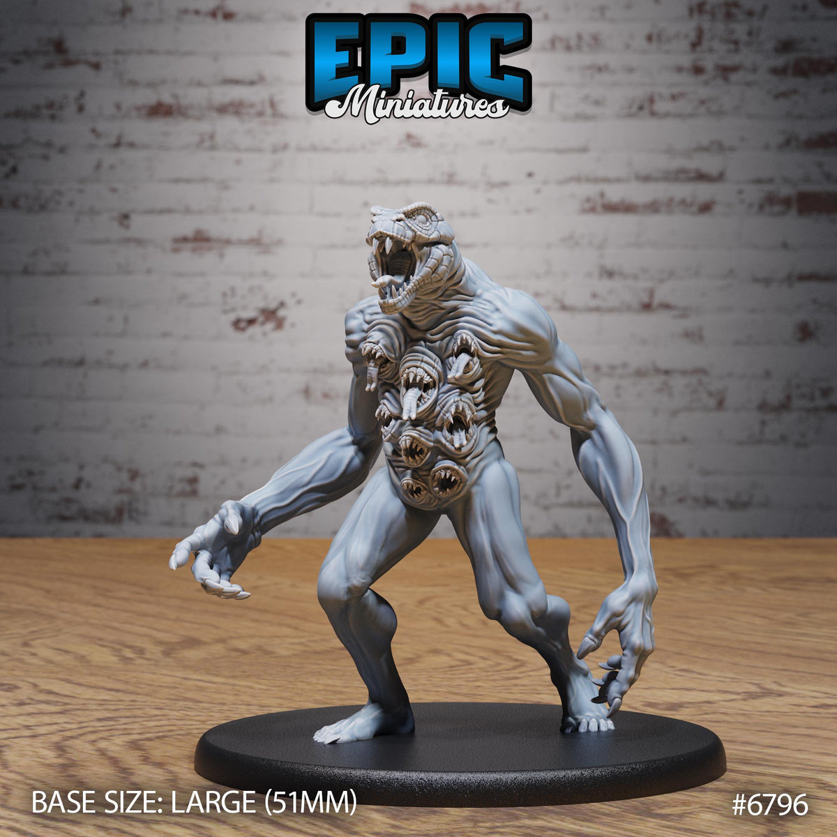 Spawn of Yig Option #6796 front DND miniature Void Incarnate 16k resin