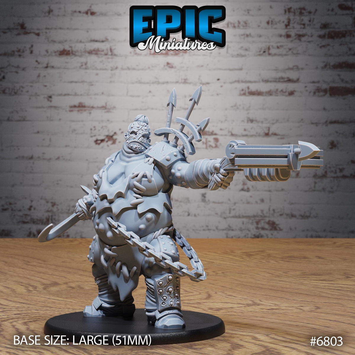 Cannibal Mutant Option #6803 front DND miniature Void Incarnate 16k resin