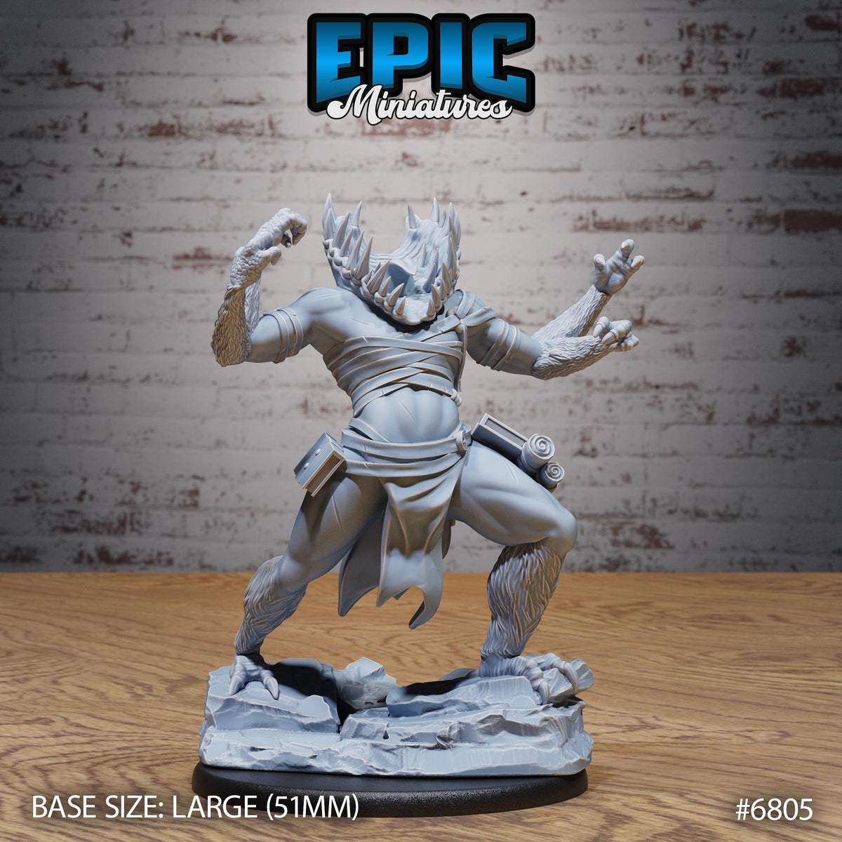 Gug Abomination Option #6805 front DND miniature Void Incarnate 16k resin