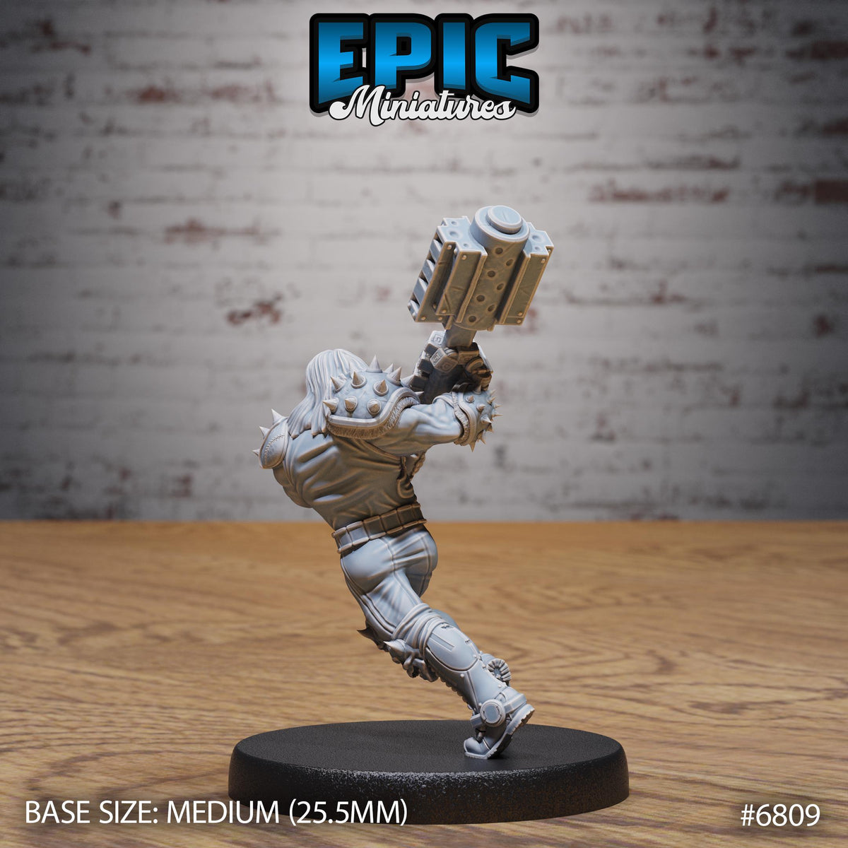 Heavy Metal Crusher Option #6809 back DND miniature Void Incarnate 16k resin