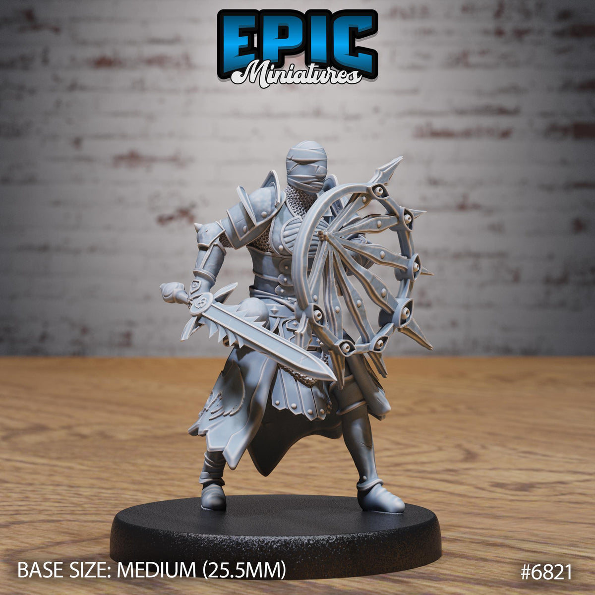 All-Seeing Knight Option #6821 front DND miniature Void Incarnate 16k resin