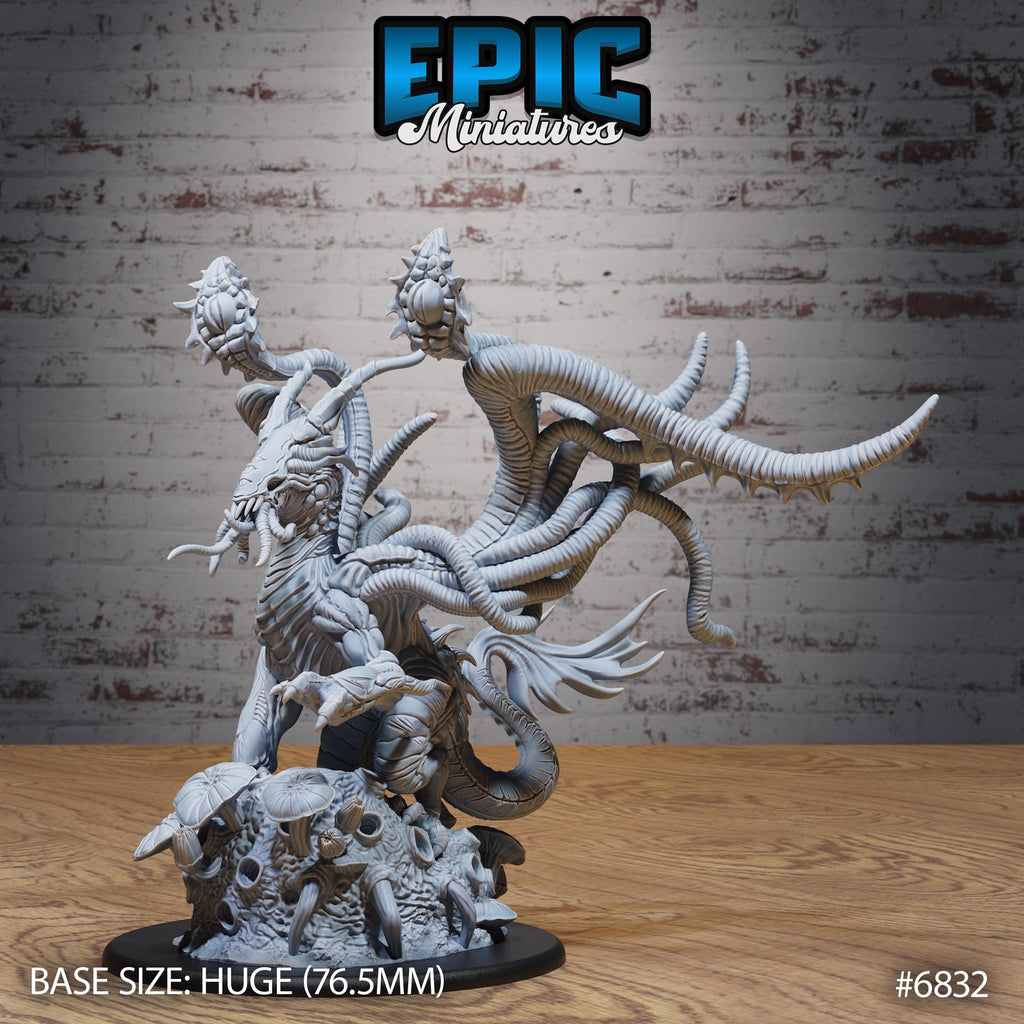 Eldritch Void Dragon DND Miniature Void Incarnate Collection Dungeons and Dragons - Lovecraft Cthulhu Cosmic Horror Eldritch Void Dragon front DND miniature  16k resin