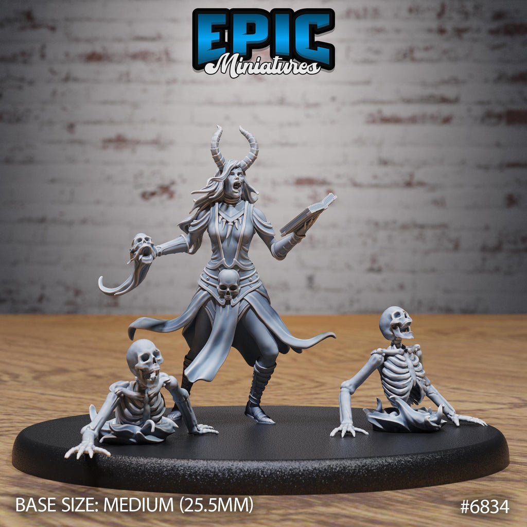 Hel Avatar Option #6834 front DND miniature Norse Barbarians 16k resin