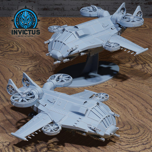 Assault Gunship Set of 2 DND miniatures group photo Crimson Front