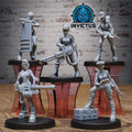 Valkyrie Squad Set of 5 DND miniatures group photo Crimson Front