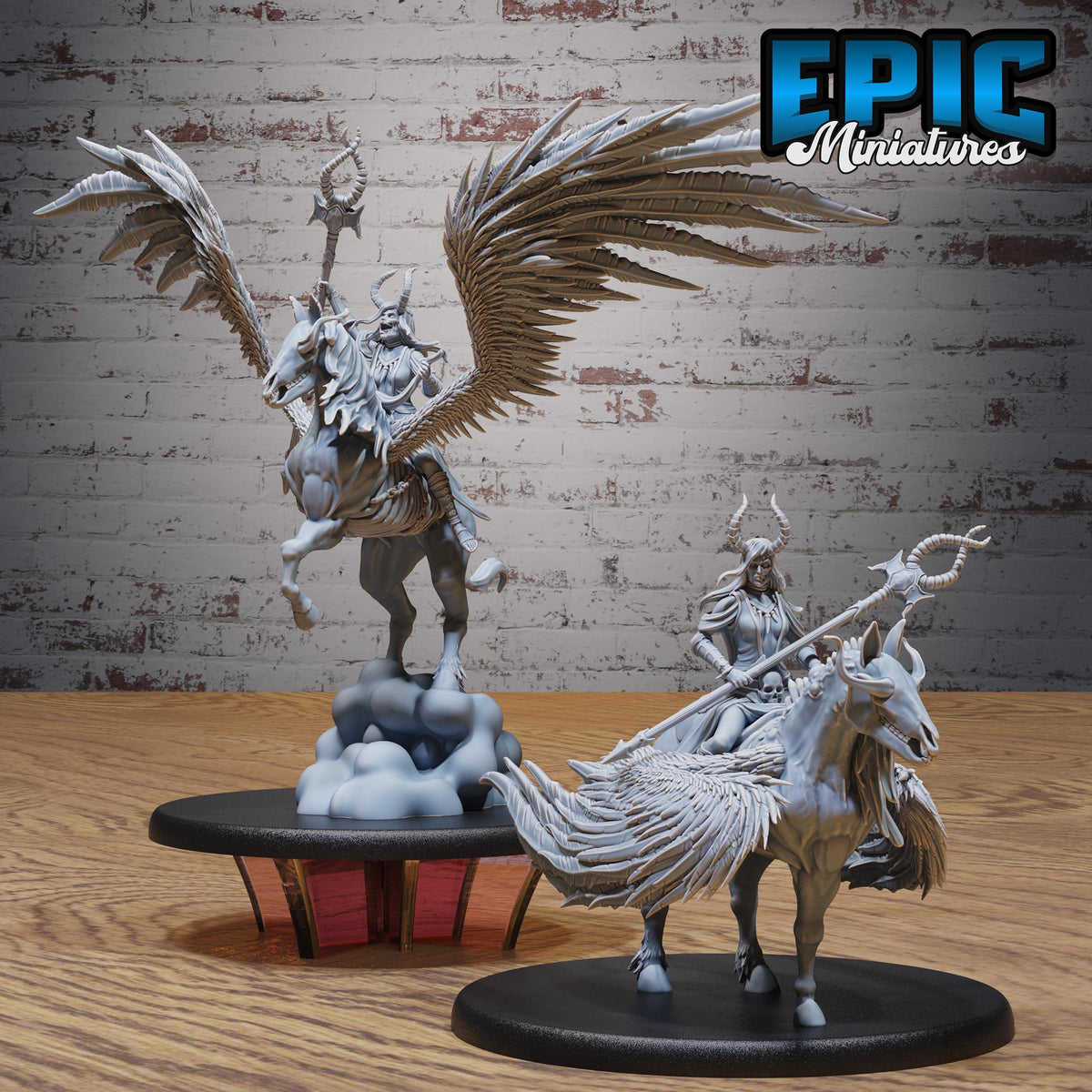 Hel and Helhest Set of 2 DND miniatures group photo Norse Barbarians