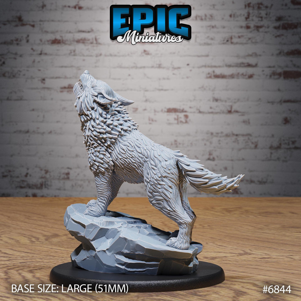 Dire Wolf Option #6844 back DND miniature Norse Barbarians 16k resin
