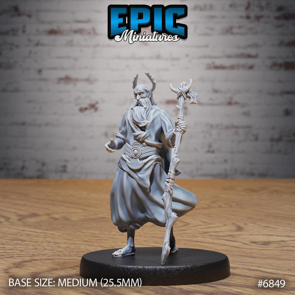 Druid Mimir Avatar Option #6849 front DND miniature Norse Barbarians 16k resin