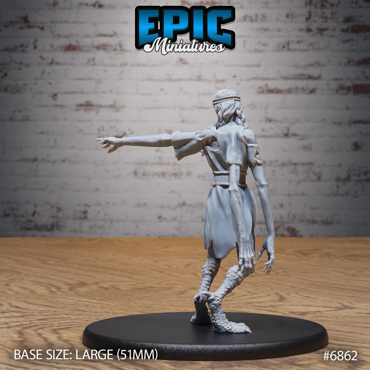 Norse Volva Option #6862 back DND miniature Norse Barbarians 16k resin