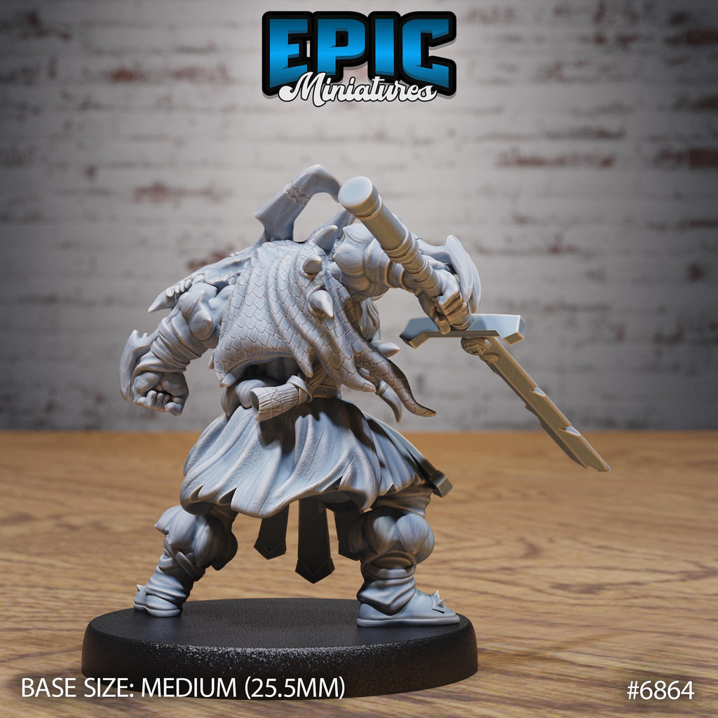 Viking Barbarian Option #6864 back DND miniature Norse Barbarians 16k resin