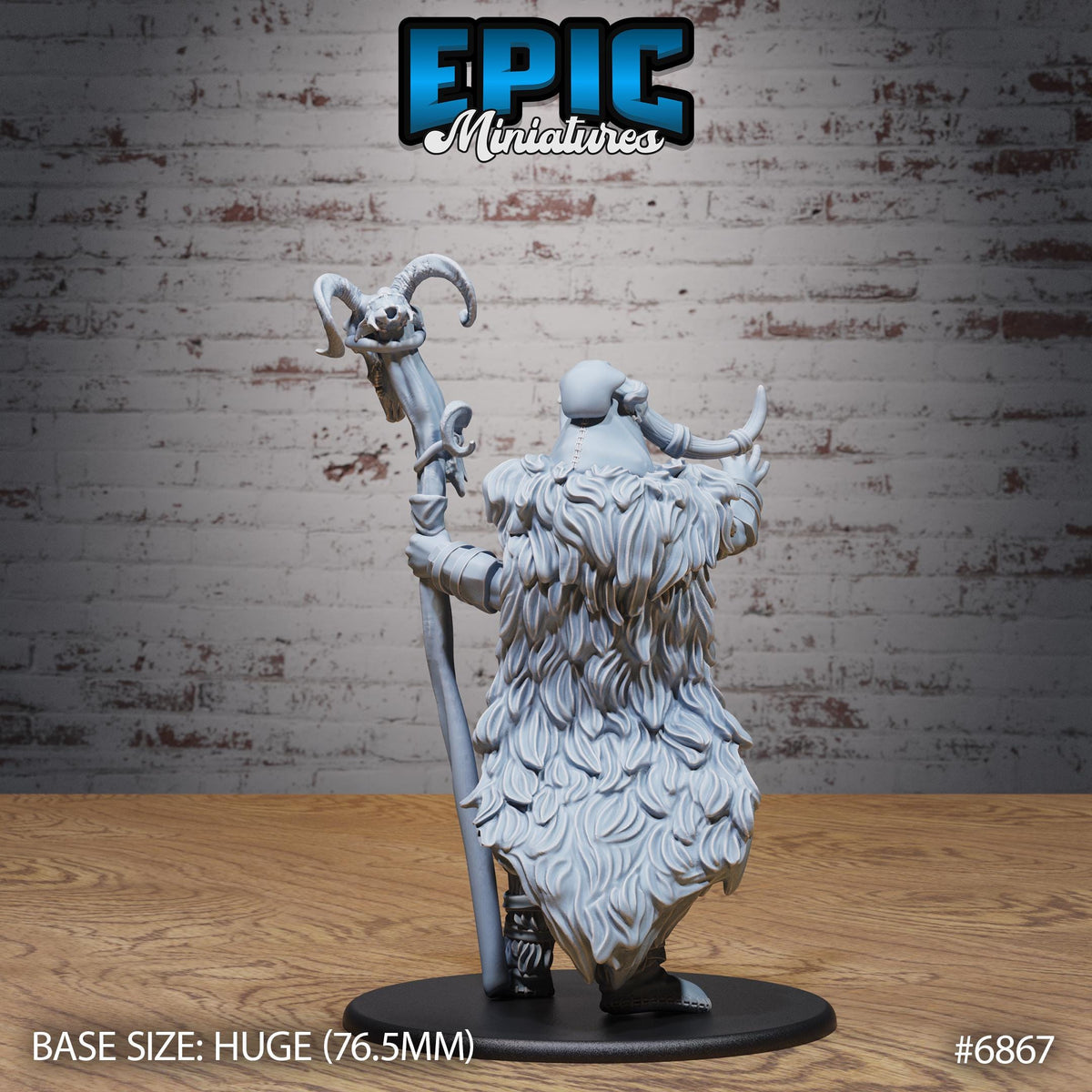 Frost Giantess Option #6867 back DND miniature Norse Barbarians 16k resin