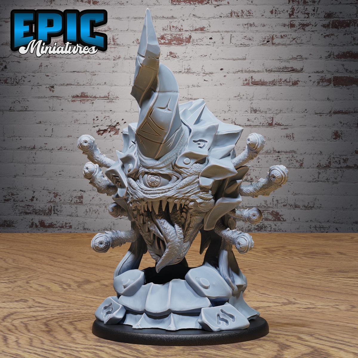 Rune Warped Eye Tyrant DND miniatures group photo Norse Barbarians