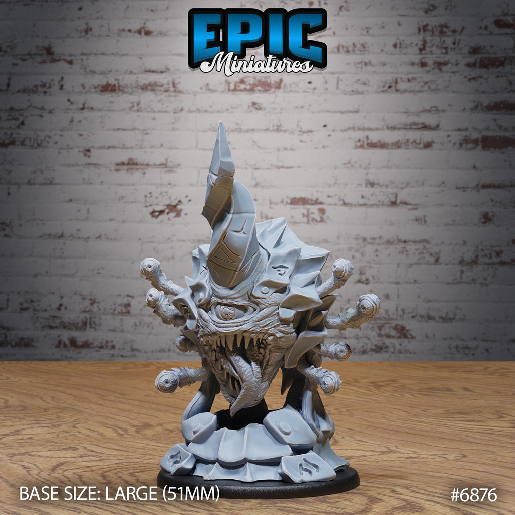 Rune Warped Eye Tyrant 1 Warped Eye Tyrant front DND miniature Norse Barbarians 16k resin