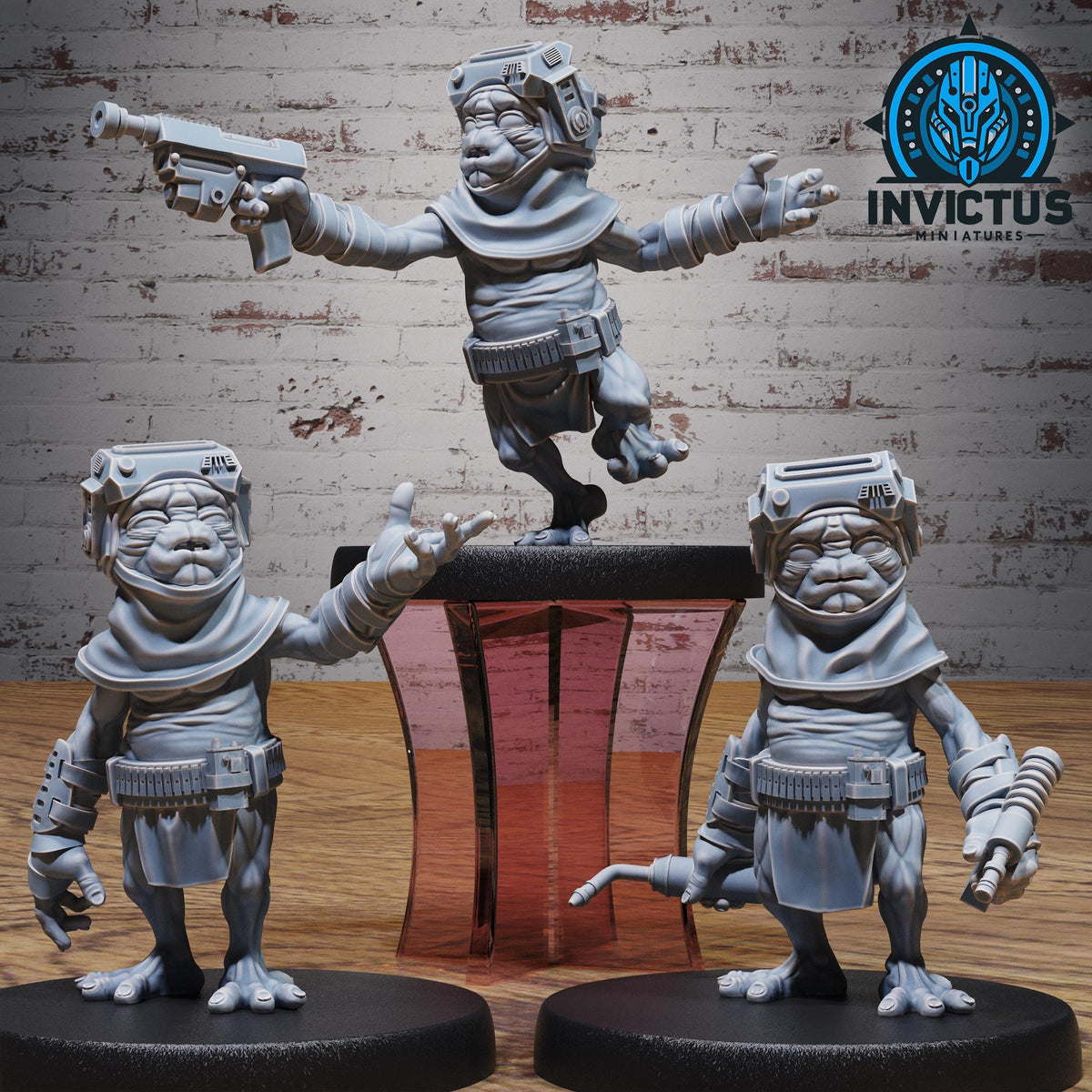 Dune Tinker Set of 3 DND miniatures group photo Starforged Family