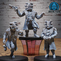 Space Smuggler Set of 3 DND miniatures group photo Starforged Family