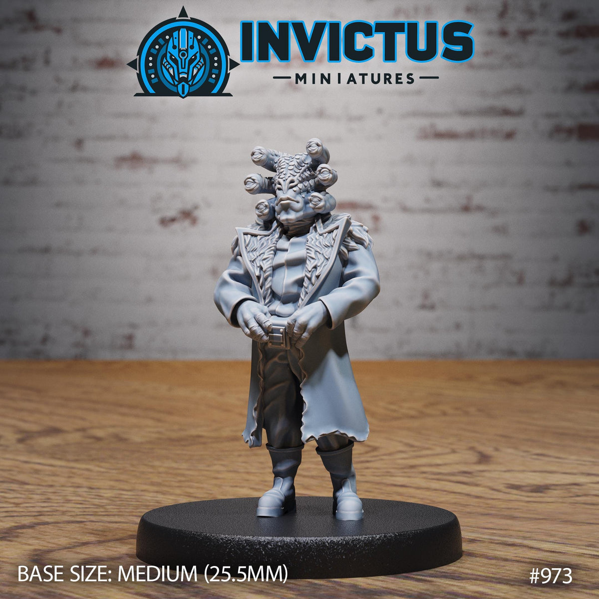 Space Smuggler Option #973 front DND miniature Starforged Family 16k resin
