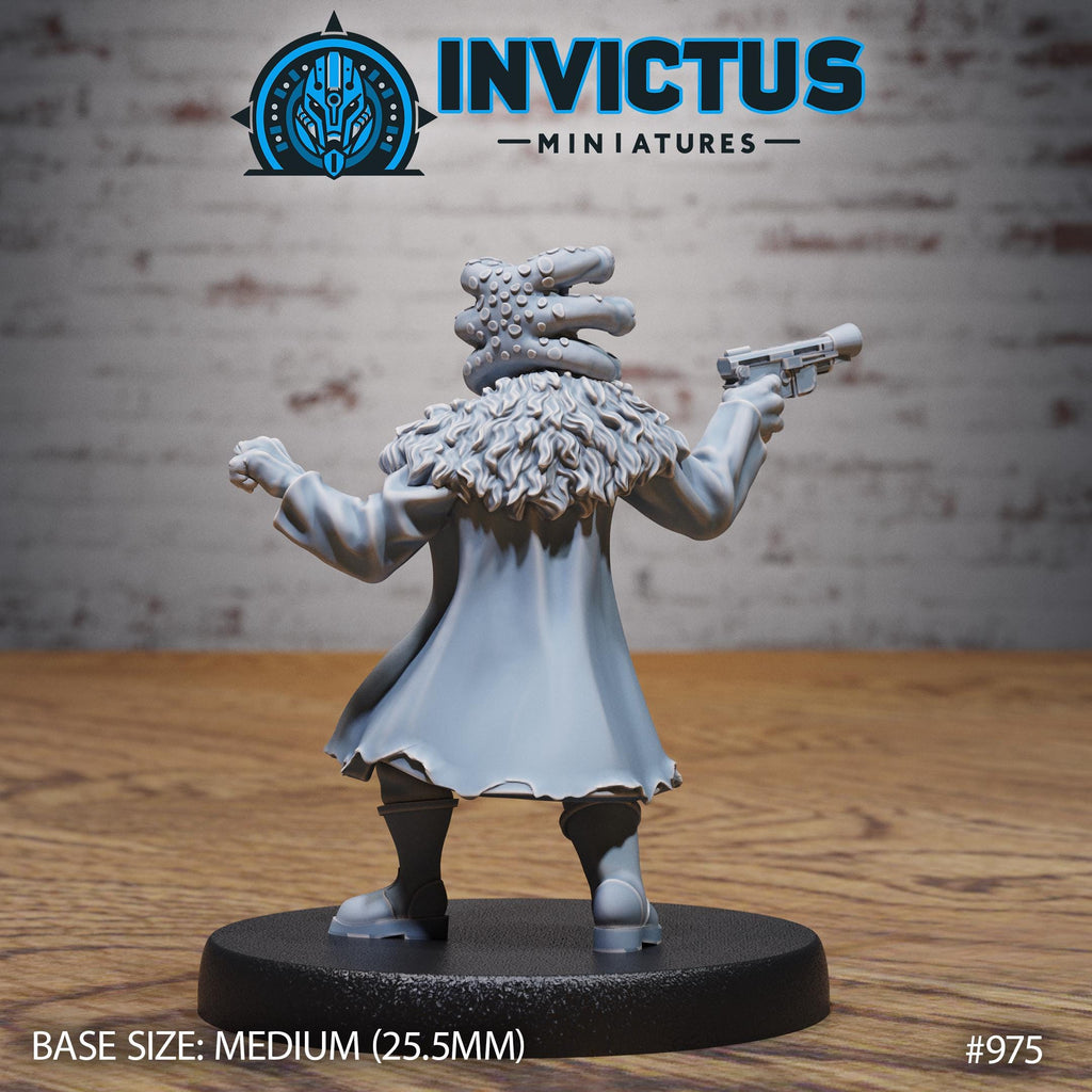 Space Smuggler Option #975 back DND miniature Starforged Family 16k resin