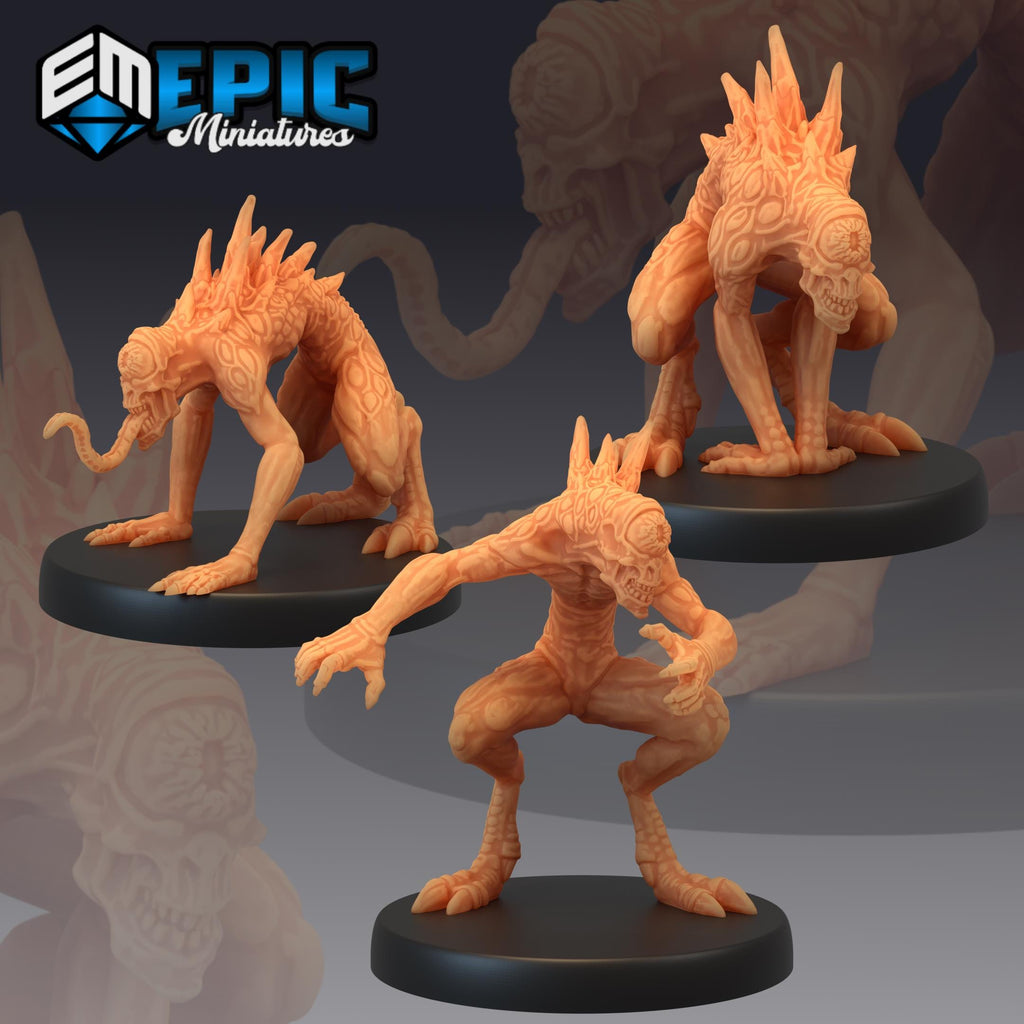 Nothic Set of 3 DND miniatures group photo Twin Mountains