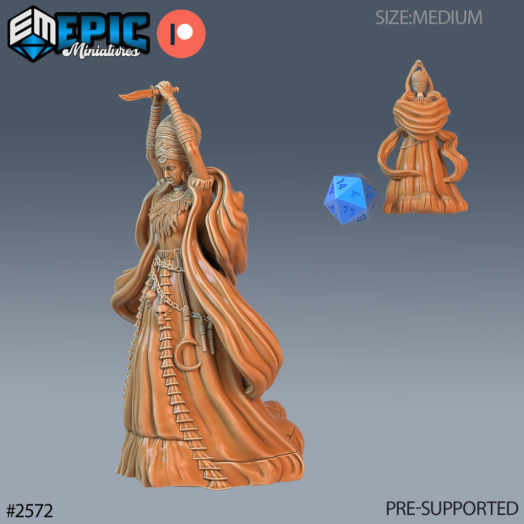Southern Queen Option #2572 front DND miniature Forgotten Utopia 16k resin