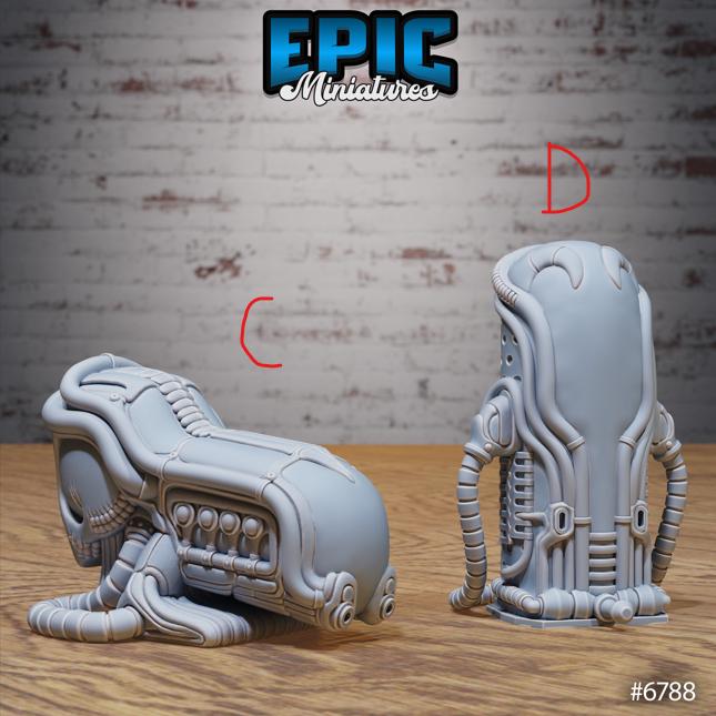 Void Scatter Set A front DND miniature Void Incarnate 16k resin