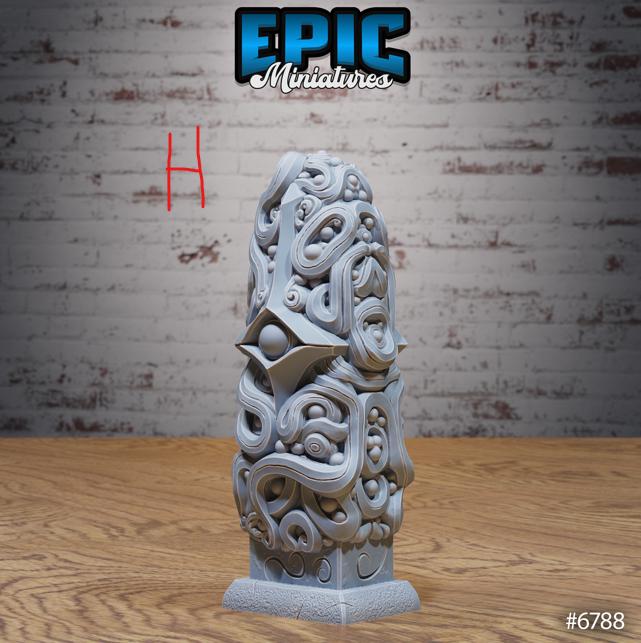 Void Scatter Set E front DND miniature Void Incarnate 16k resin
