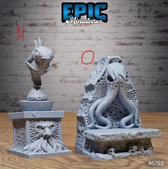 Void Scatter Set I front DND miniature Void Incarnate 16k resin