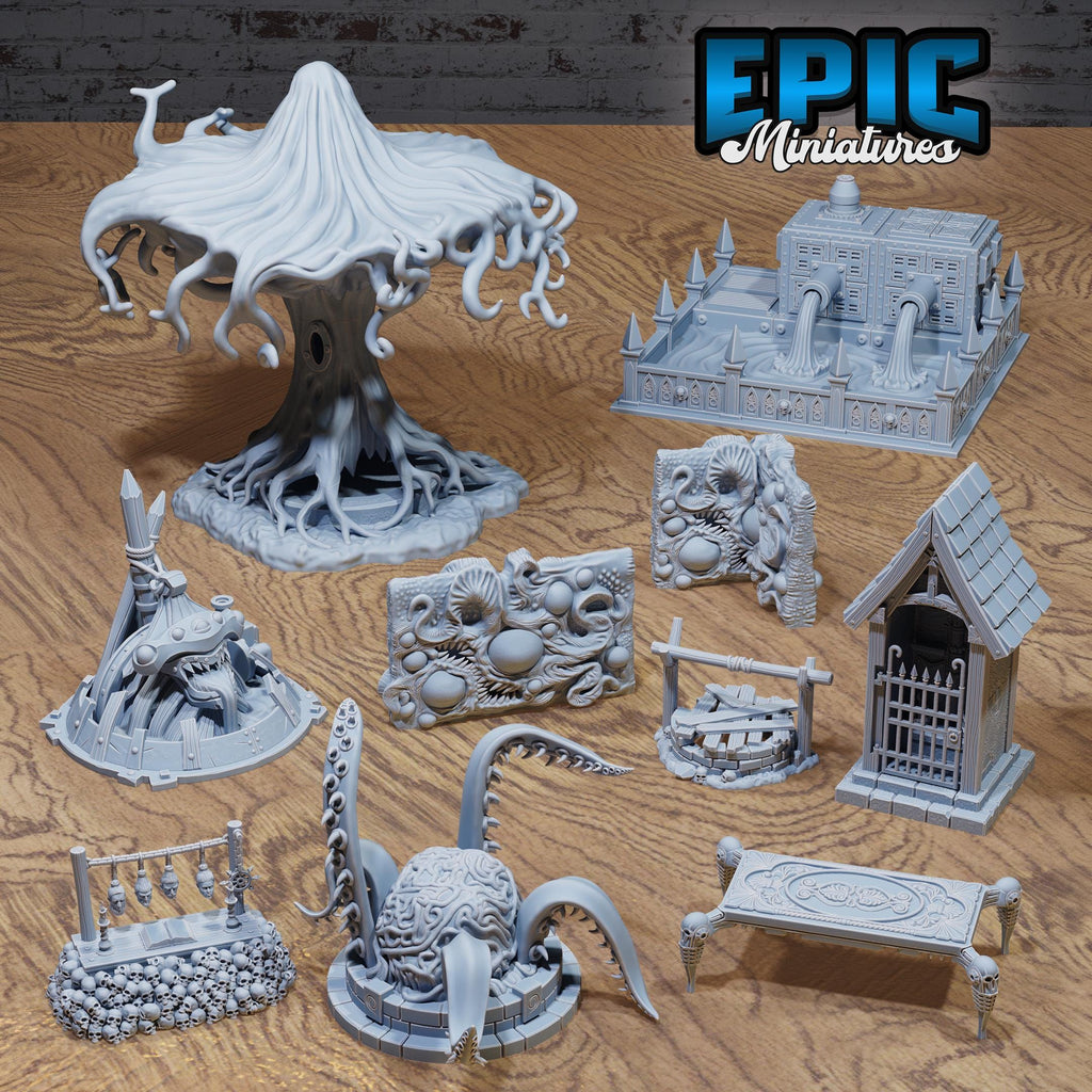 Void Environment Set DND miniatures group photo Void Incarnate