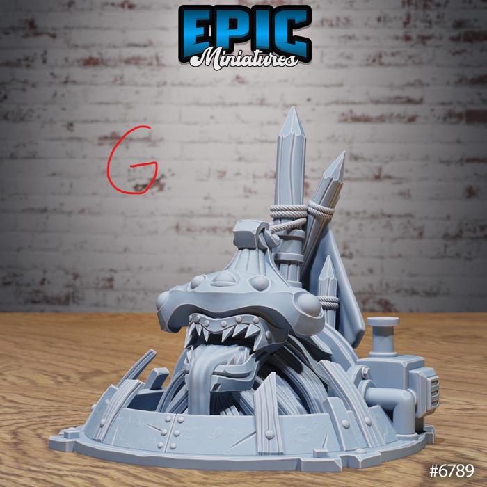 Void Environment Set E front DND miniature Void Incarnate 16k resin