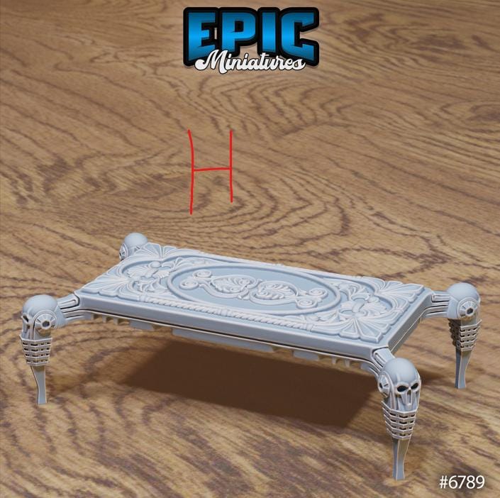 Void Environment Set F front DND miniature Void Incarnate 16k resin