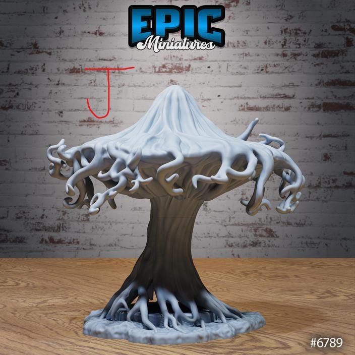 Void Environment Set H front DND miniature Void Incarnate 16k resin