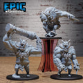 Chaos Troll Set of 3 DND miniatures group photo Void Incarnate