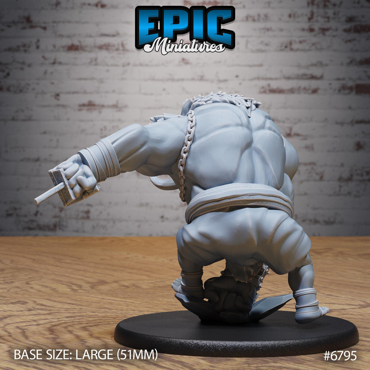 Chaos Troll Option #6795 back DND miniature Void Incarnate 16k resin