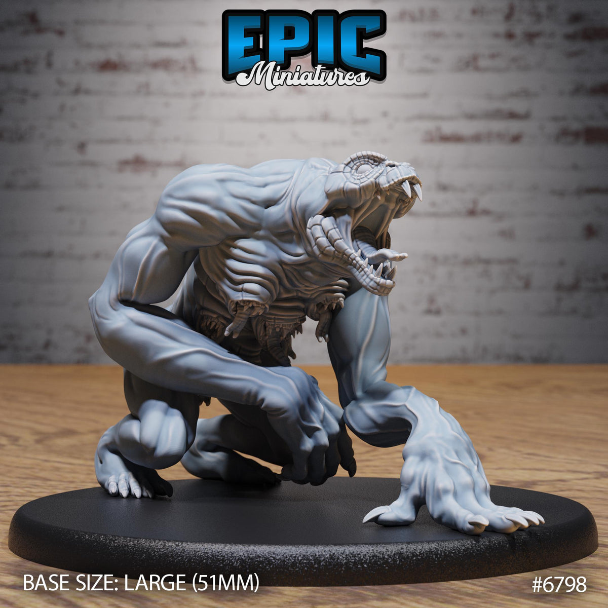 Spawn of Yig Option #6798 front DND miniature Void Incarnate 16k resin