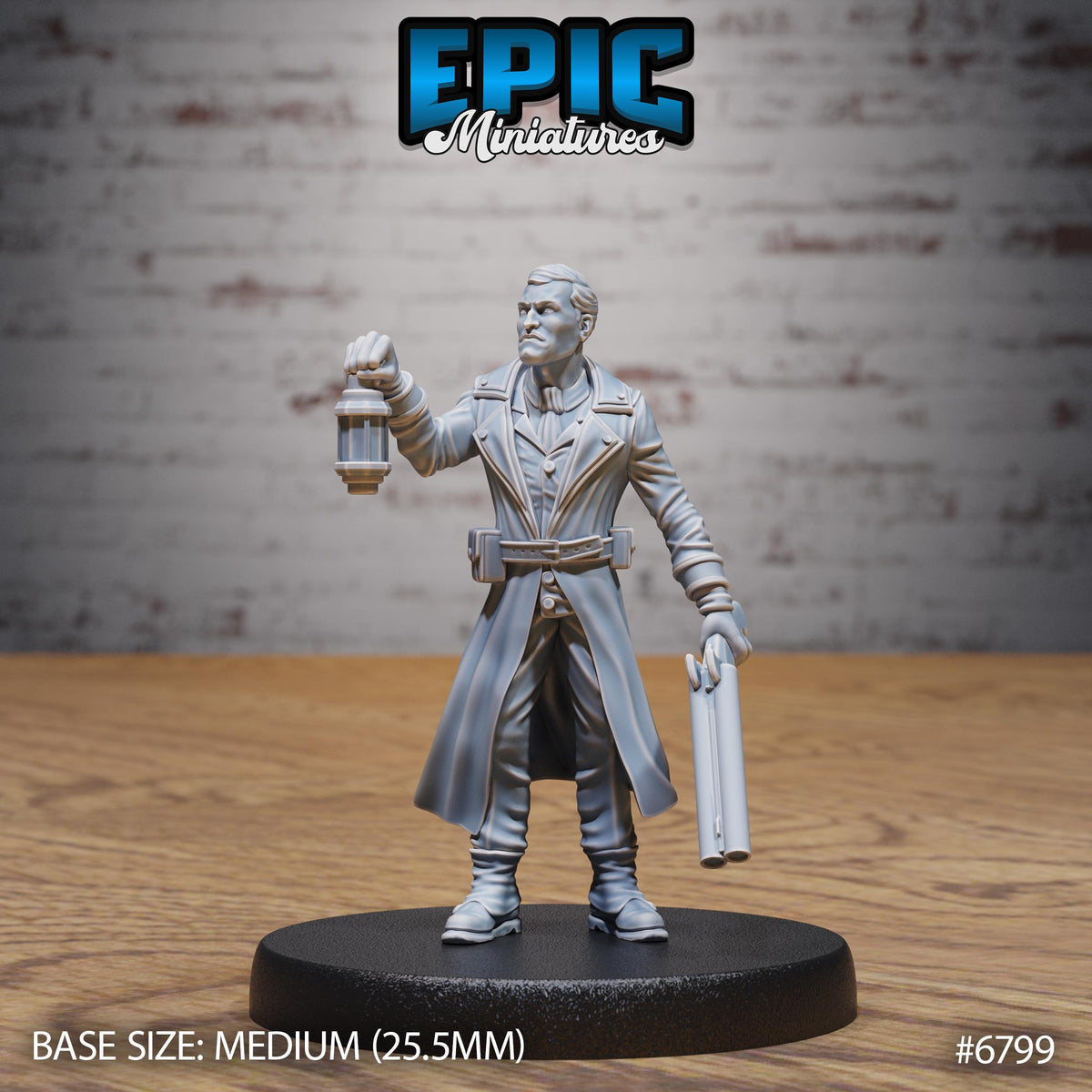 Mystery Detective Option #6799 front DND miniature Void Incarnate 16k resin
