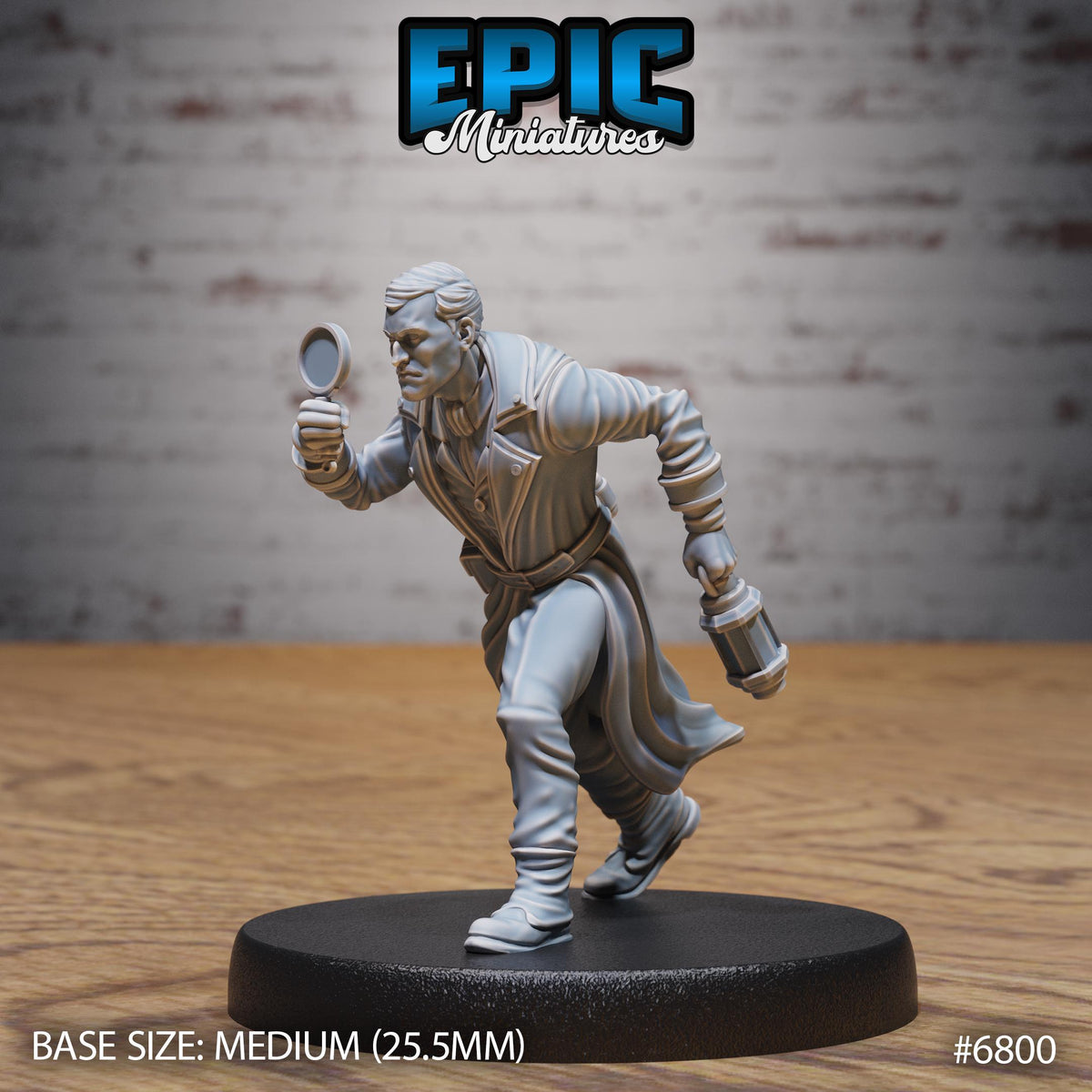 Mystery Detective Option #6800 front DND miniature Void Incarnate 16k resin