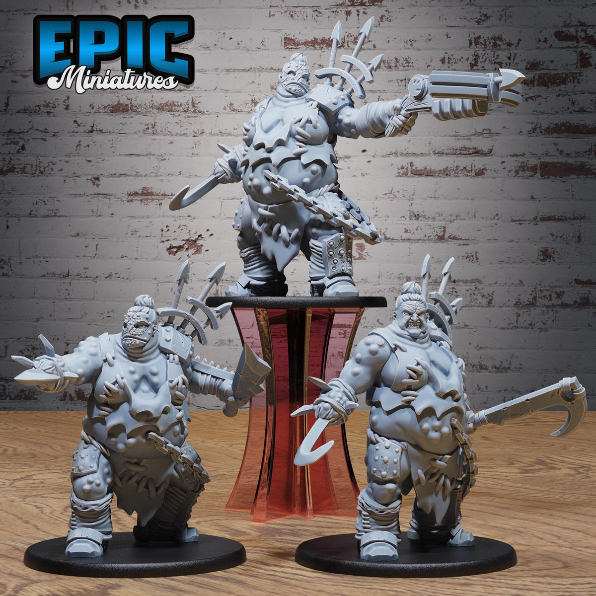 Cannibal Mutant Set of 3 DND miniatures group photo Void Incarnate