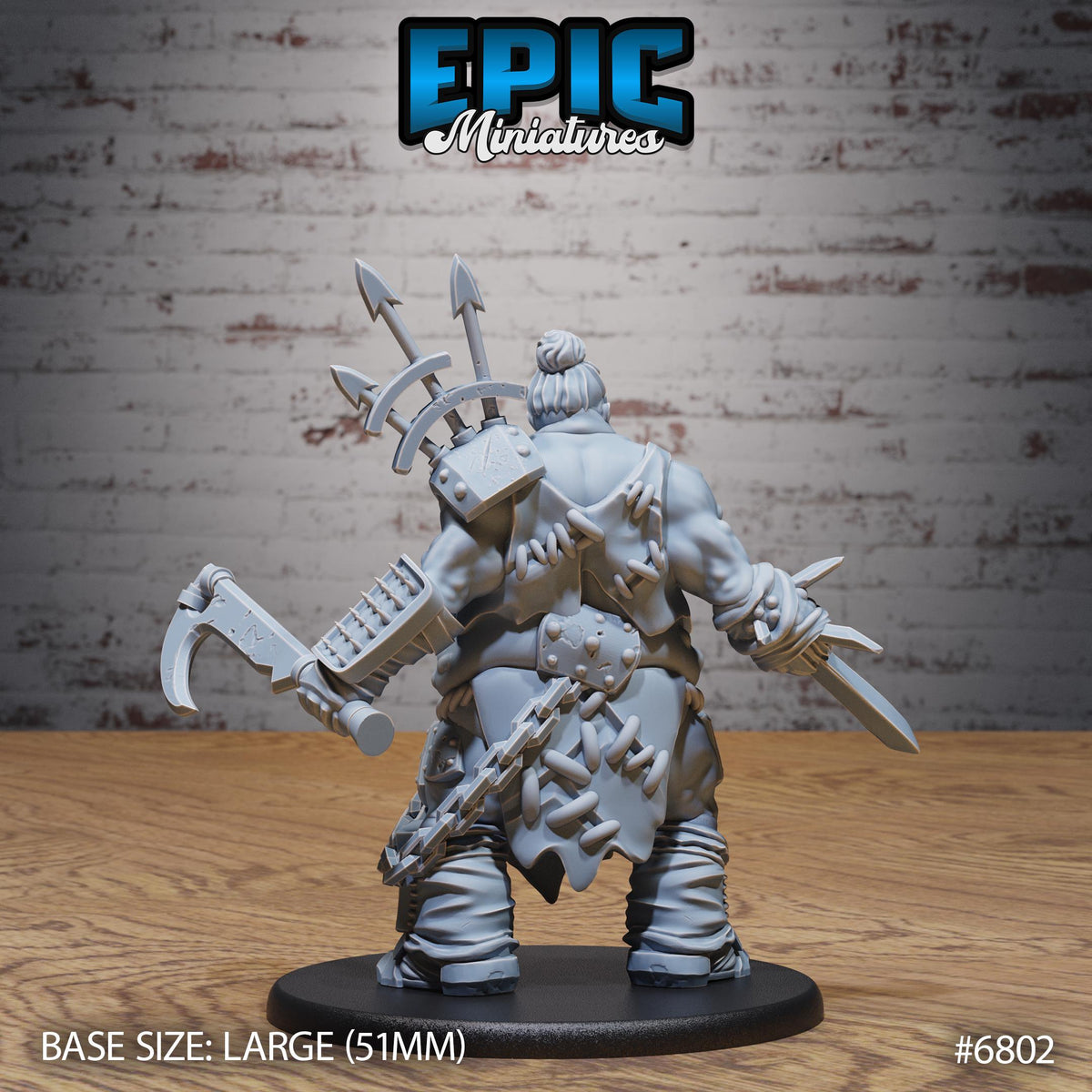 Cannibal Mutant Option #6802 back DND miniature Void Incarnate 16k resin