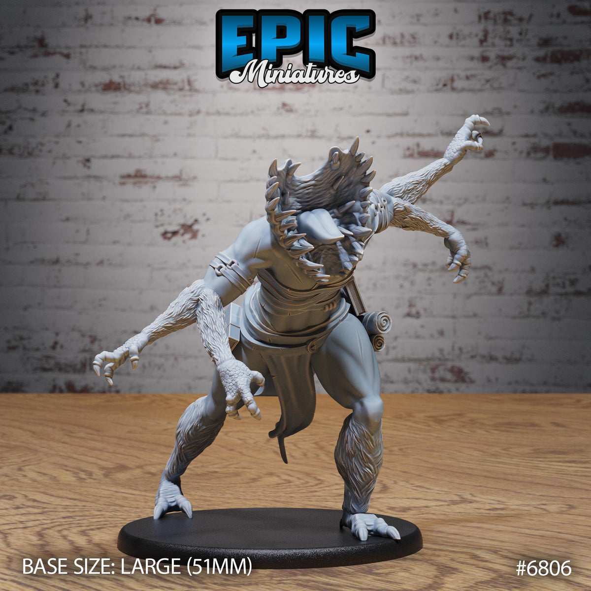 Gug Abomination Option #6806 front DND miniature Void Incarnate 16k resin