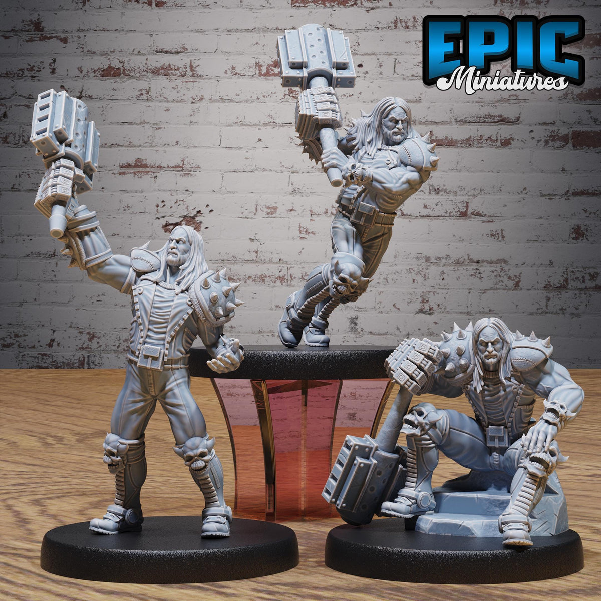 Heavy Metal Crusher Set of 3 DND miniatures group photo Void Incarnate