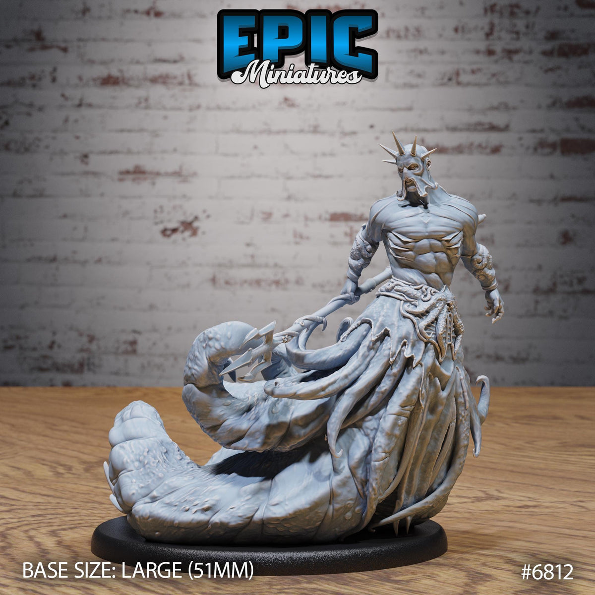 Dagon High Priest Option #6812 front DND miniature Void Incarnate 16k resin