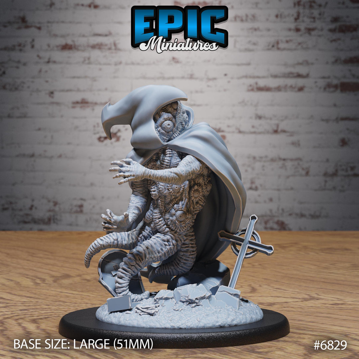 Shoggoth Monk Option #6829 front DND miniature Void Incarnate 16k resin