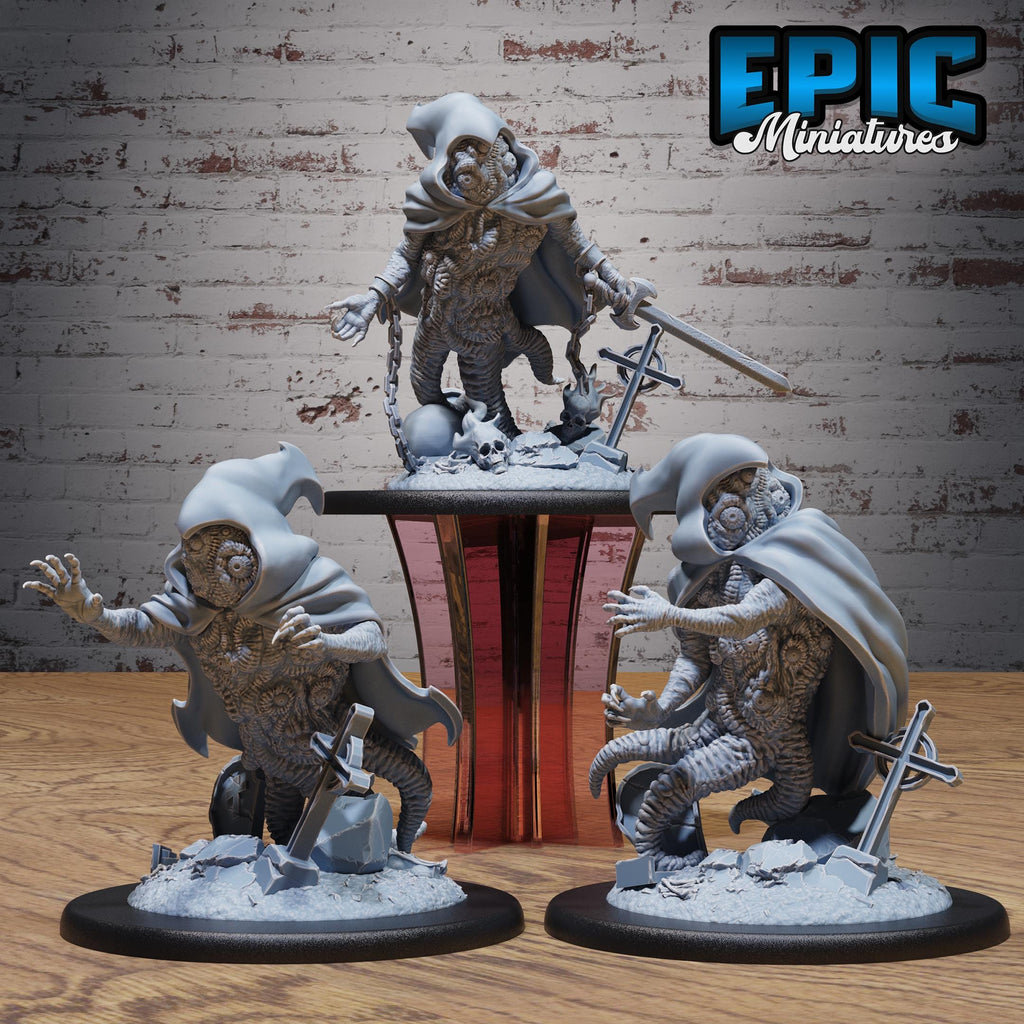 Shoggoth Monk Set of 3 DND miniatures group photo Void Incarnate